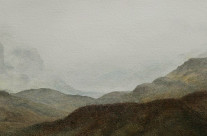 Glen Coe, Scottish Highlands. Watercolour