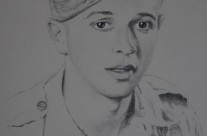 A portrait of Ken Cawthorne as a young man
