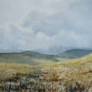 Sun Drawing Water 2 – Pennine landscape painting