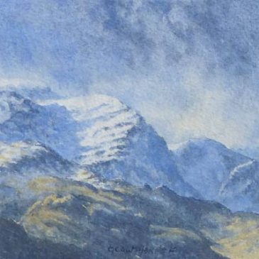 Eastern Fells of the Lake District in winter – Cumbrian landscape painting