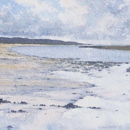 South From The Causeway (Holy Island) watercolour